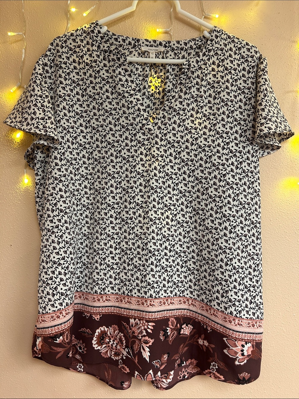 Maurices Short Sleeve Women’s Blouse XL